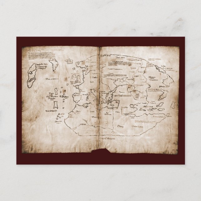 Postal Mapa de Vinland (Anverso)