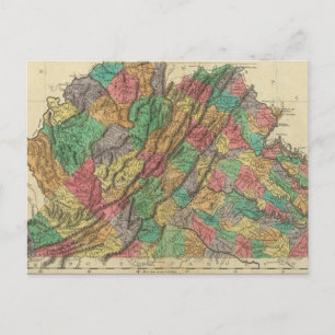 Postal Mapa De Virginia