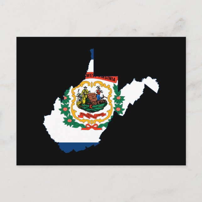 POSTAL MAPA DE VIRGINIA OCCIDENTAL (Anverso)