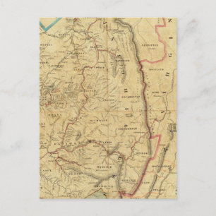 Postal Mapa de Virginia Occidental de Richardson