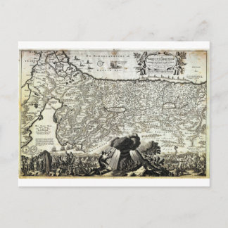 Postal Mapa de Visscher Stoopendaal de Israel Palestina