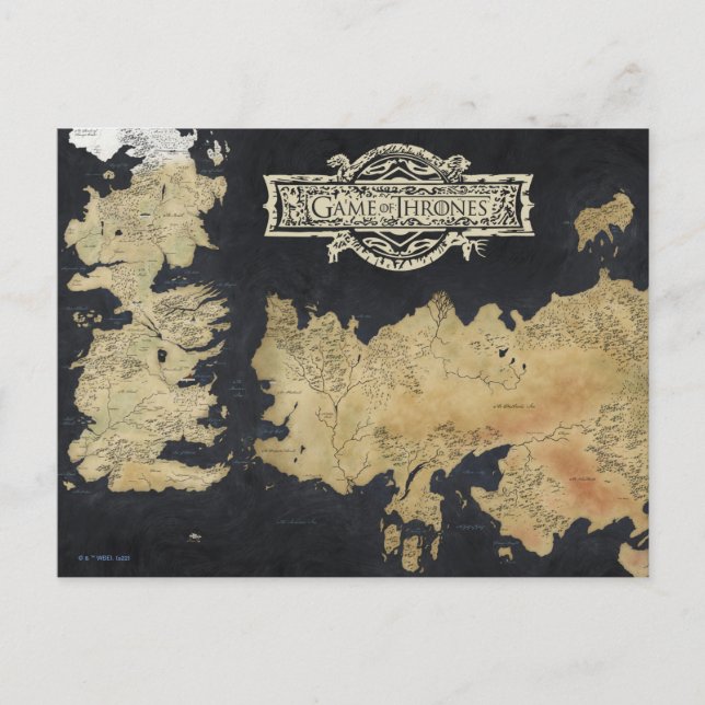 Postal Mapa de Westeros (Anverso)