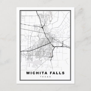 Postal Mapa de Wichita Falls