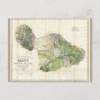 Mapa De Witt Alexander de Maui, Hawaii, 1885