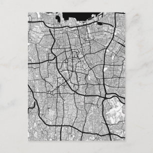 Postal Mapa de Yakarta Indonesia