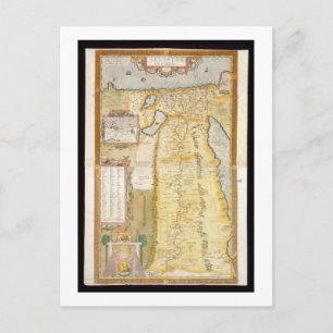 Postal Mapa del antiguo Egipto, 1584