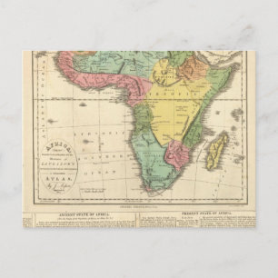 Postal Mapa del Atlas de África 2