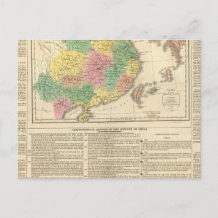 Postal Mapa del Atlas de China y Japón
