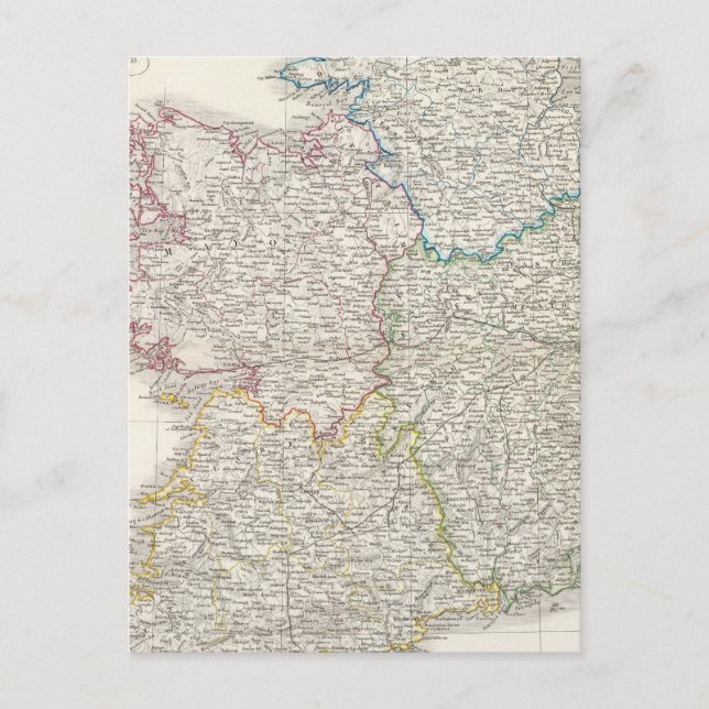 Postal Mapa del Atlas de Irlanda (Anverso)