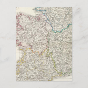 Postal Mapa del Atlas de Irlanda