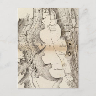 Postal Mapa del Atlas de la Meseta de San Pedro