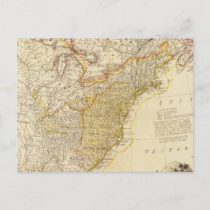 Postal Mapa del Atlas de los Estados Unidos de América de