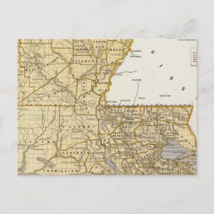 Postal Mapa del Atlas de Louisiana