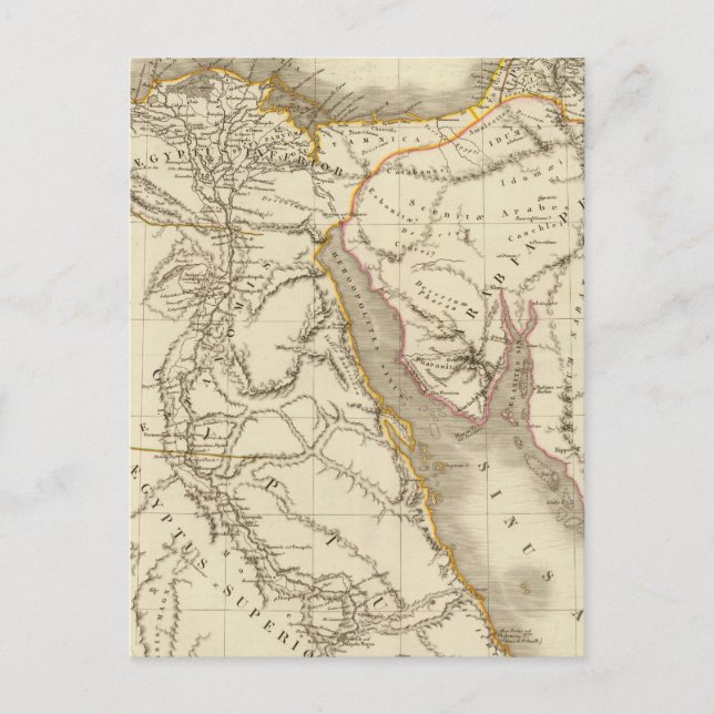 Postal Mapa del atlas de Oriente Medio (Anverso)
