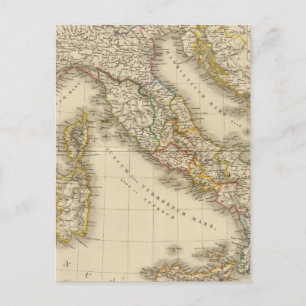 Postal Mapa del Atlas de Roma