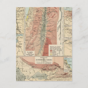 Postal Mapa del Atlas de Tieflander
