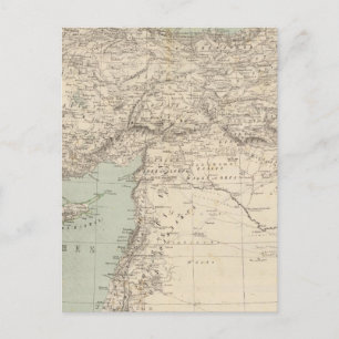 Postal Mapa del Atlas de Turquía