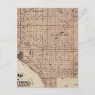 Postal Mapa del condado de Anoka, Minnesota