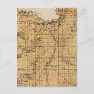 Postal Mapa del condado de Blue Earth, Minnesota
