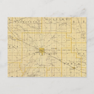 Postal Mapa del condado de Boone