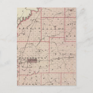 Postal Mapa del condado de Daviess