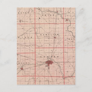 Postal Mapa del condado de Delaware