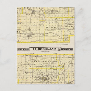 Postal Mapa del condado de Douglas