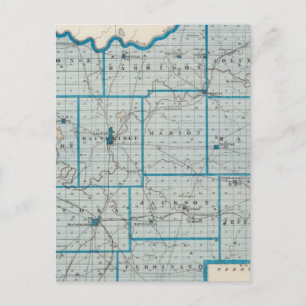 Postal Mapa del condado de Dubois