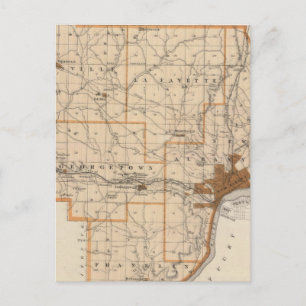 Postal Mapa del condado de Floyd