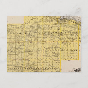 Postal Mapa del condado de Goodhue, Minnesota