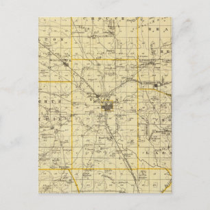 Postal Mapa del condado de Hamilton