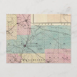 Postal Mapa del condado de Jackson, Plat of Friendship