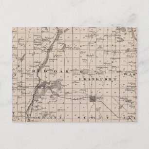 Postal Mapa del condado de Montgomery, estado de Iowa