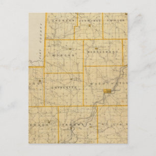 Postal Mapa del condado de Owen