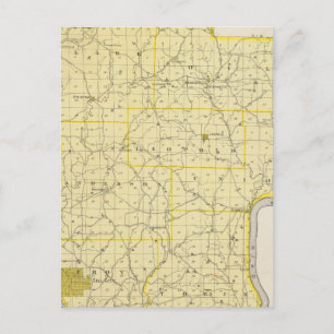 Postal Mapa del condado de Perry