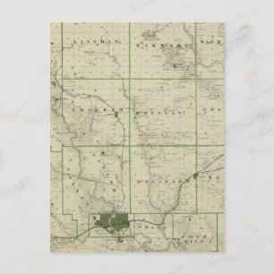 Postal Mapa del condado de Polk, estado de Iowa