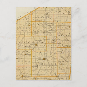 Postal Mapa del condado de Ripley