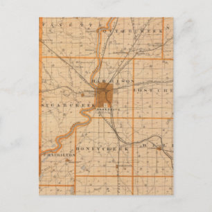 Postal Mapa del condado de Vigo