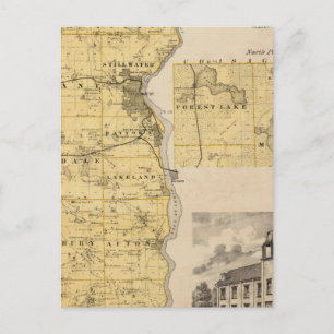 Postal Mapa del condado de Washington, Minnesota