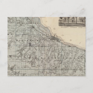 Postal Mapa del condado de Winona, Minnesota