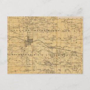 Postal Mapa del condado Olmsted, Minnesota