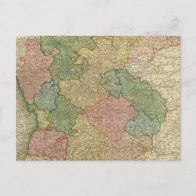 Postal Mapa del imperio alemán (Anverso)