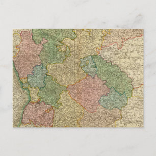 Postal Mapa del imperio alemán