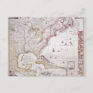 Postal Mapa del Imperio Británico en Estados Unidos