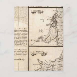 Postal Mapa del Imperio Británico en Estados Unidos Hoja 