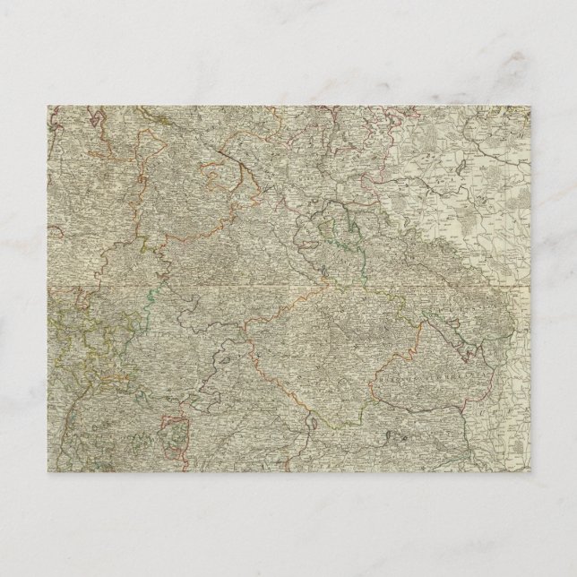 Postal Mapa del Imperio de Alemania (Anverso)