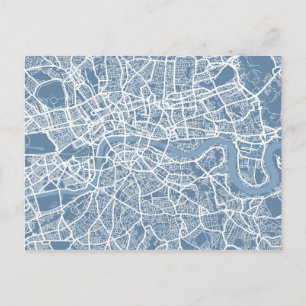 Postal Mapa del mapa de Londres