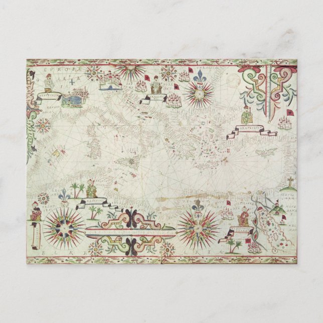 Postal Mapa del Mediterráneo, 1625 (Anverso)