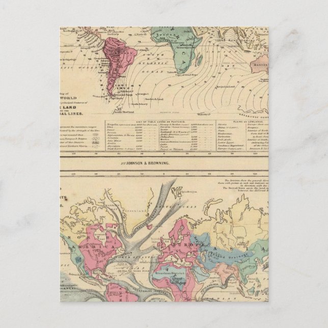 Postal Mapa del mundo (Anverso)