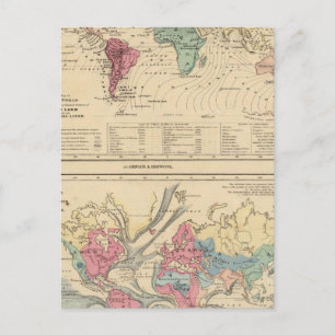 Postal Mapa del mundo